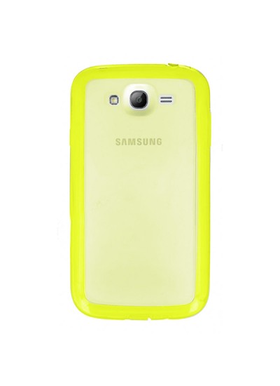FitCase Samsung Grand Neo (I9060-I9082) Çerçeveli Soft Silikon Sarı