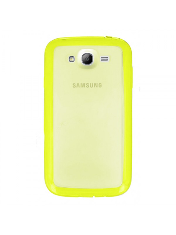 FitCase Samsung Grand Neo (I9060-I9082) Çerçeveli Soft Silikon Sarı…