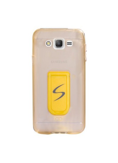 FitCase Samsung Grand Prime (G530) Standlı TPU Kılıf Gold