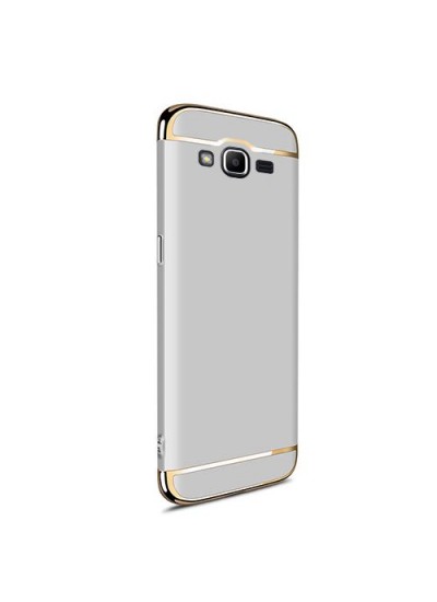 FitCase Samsung Grand Prime Plus (G532) Golden Frame Arka Kapak Gri