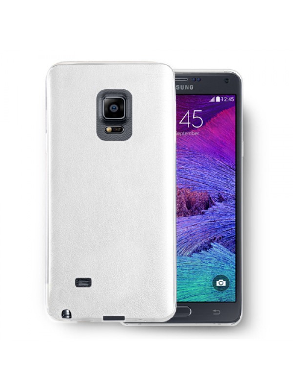 FitCase Samsung Note EDGE (N915) Kılıf Deri Dokulu Arka Kılıf Beyaz…