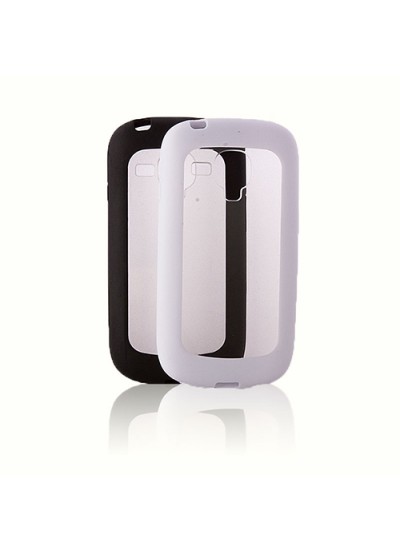 FitCase Samsung S3 Mini (I8190-I8200) Çerçeveli Soft Silikon Beyaz
