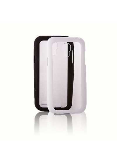 FitCase Samsung S4 Mini (I9190) Çerçeveli Soft Silikon Beyaz