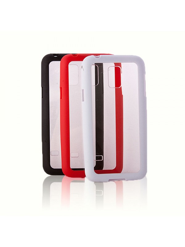 FitCase Samsung S5 Mini (G800) Çerçeveli Soft Silikon Beyaz…