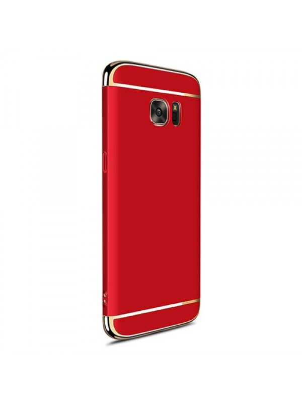 FitCase Samsung S7 EDGE (G935) Golden Frame Arka Kapak Kırmızı…