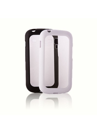 FitCase Samsung S7560 / 62 / 80 Çerçeveli Soft Silikon Siyah