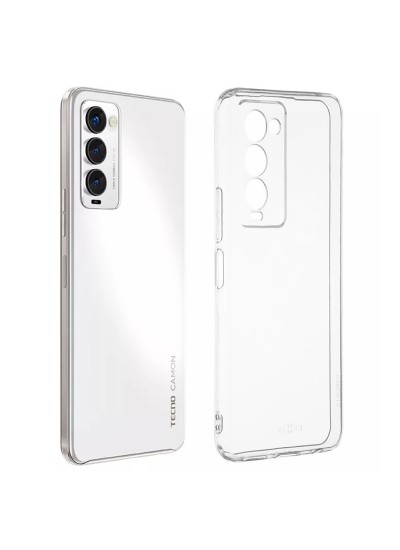 Tecno Camon 18 / 18P Kılıf Kamera Korumalı Silikon Şeffaf Arka Kapak