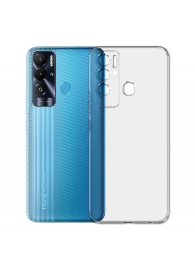 Tecno Pova Neo Kılıf Kamera Korumalı Silikon Şeffaf Arka Kapak