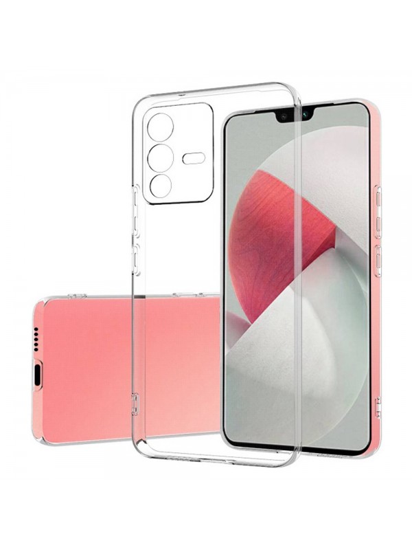 Vivo V23 5G Kılıf Kamera Korumalı Silikon Şeffaf Arka Kapak…
