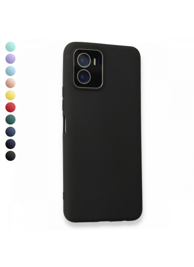 FitCase Vivo Y15S / Y15A Glass Kamera Korumalı Lansman Silikon Kapak