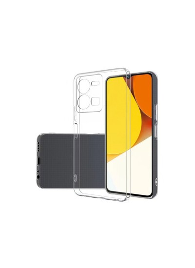 Vivo Y22s / Vivo Y35 Kılıf Kamera Korumalı Silikon Şeffaf Arka Kapak