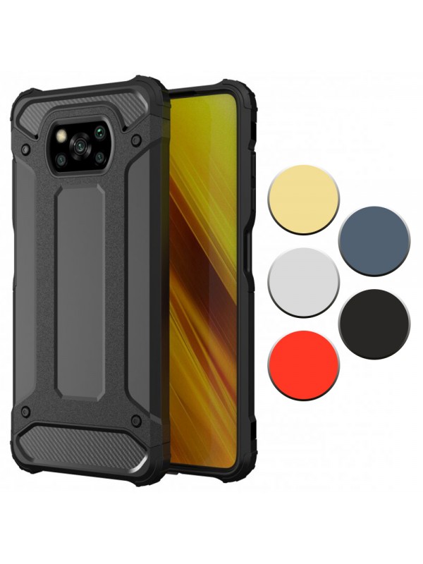 FitCase Xiaomi Poco X3 NFC Zırh Tank Tam Koruma Arka Kapak…