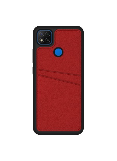 FitCase Xiaomi Redmi 9C Kılıf Proda Deri Çift Kartlık Cepli Kapak