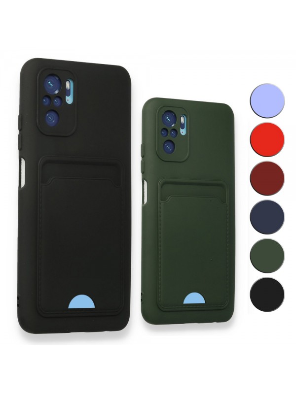 FitCase Xiaomi Redmi Note 10 / 10S Cardy Soft Delikli Kartlık Cepli Silik…