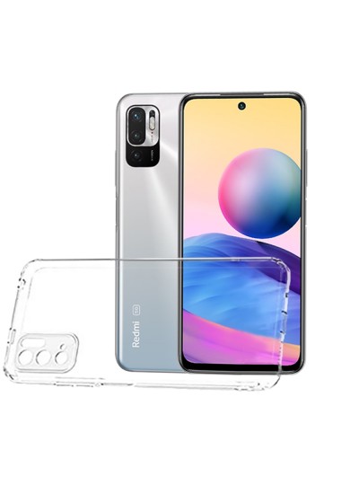Xiaomi Redmi Note 10 5G Kılıf Kamera Korumalı Silikon Şeffaf Arka Kapak