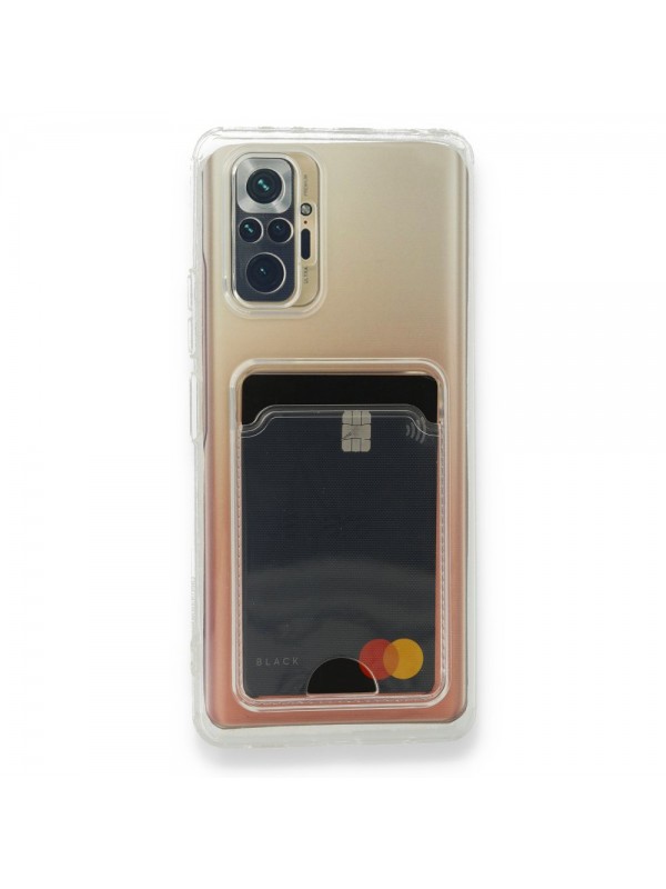 Xiaomi Redmi Note 10 Pro Kılıf Cardy Şeffaf Kartlık Cepli Kapak…