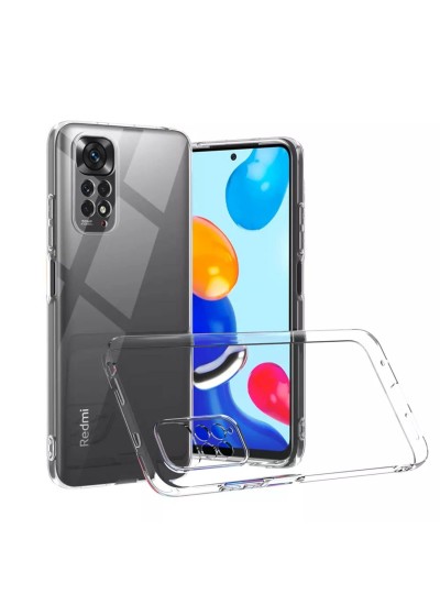 Xiaomi Redmi Note 11 Pro 4G Kılıf Kamera Korumalı Silikon Şeffaf Arka Kapak