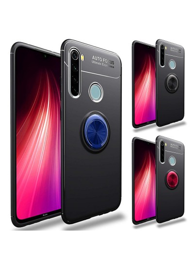 FitCase Xiaomi Redmi Note 8 Kılıf Auto Focus Ring Arka Kapak