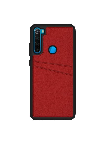 FitCase Xiaomi Redmi Note 8 Kılıf Proda Deri Çift Kartlık Cepli Kapak