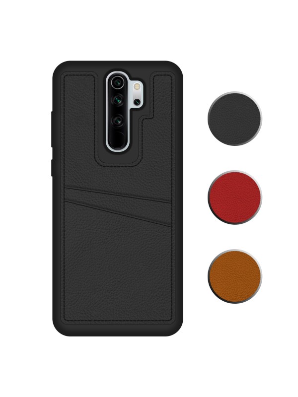 FitCase Xiaomi Redmi Note 8 Pro Kılıf Proda Deri Çift Kartlık Cepli Ka…