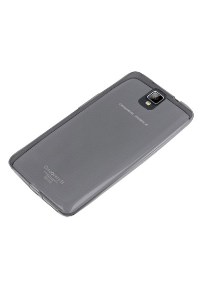 General Mobile Discovery 2 Kılıf Soft Silikon Şeffaf-Siyah Arka Kapak