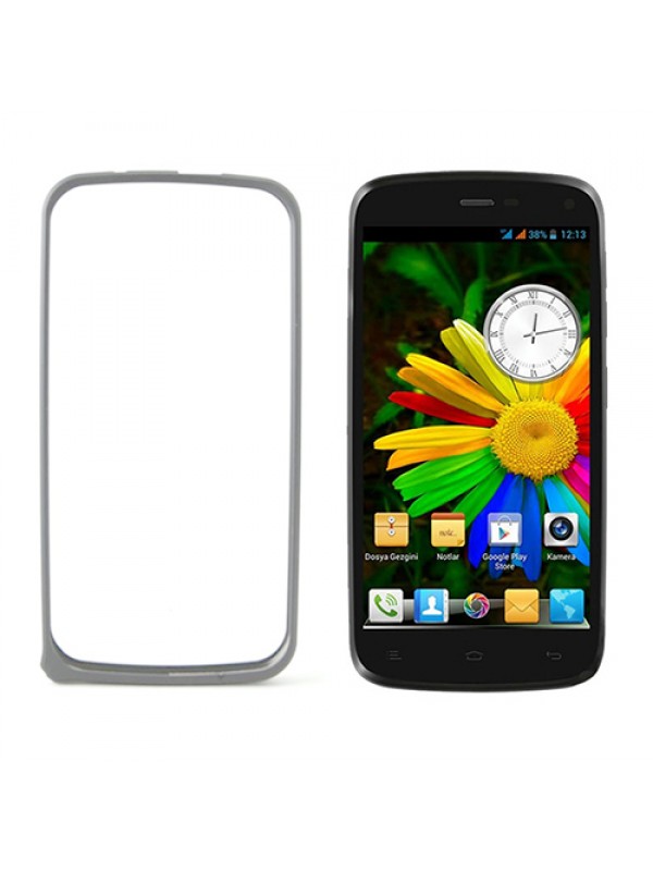 General Mobile Discovery E3 Bumper Çerçeve Kılıf Beyaz…