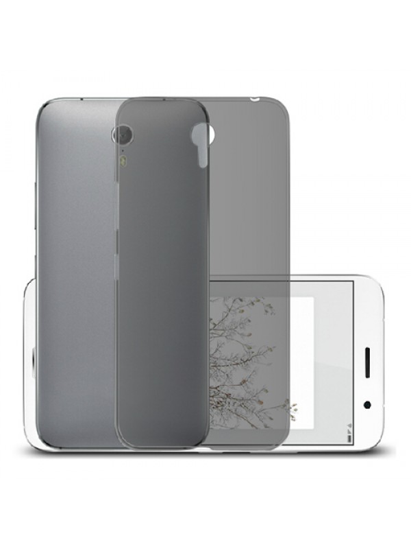 General Mobile Discovery One 4G Kılıf Soft Silikon Şeffaf-Siyah Arka Ka…