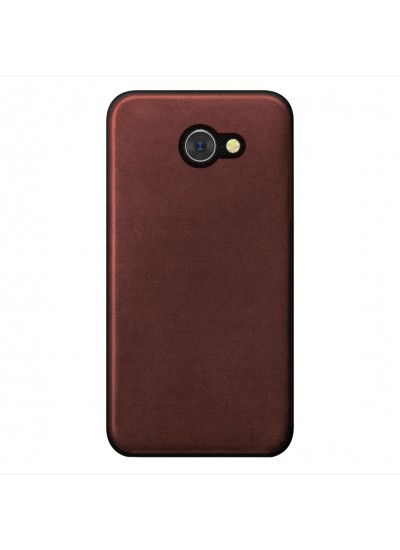 General Mobile GM 6 360 Derece Slim Premium Deri Görünümlü Silikon Kılıf Kahverengi