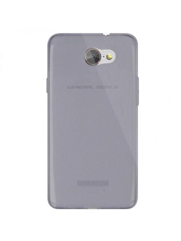 General Mobile GM 6 Kılıf Soft Silikon Şeffaf-Siyah Arka Kapak…