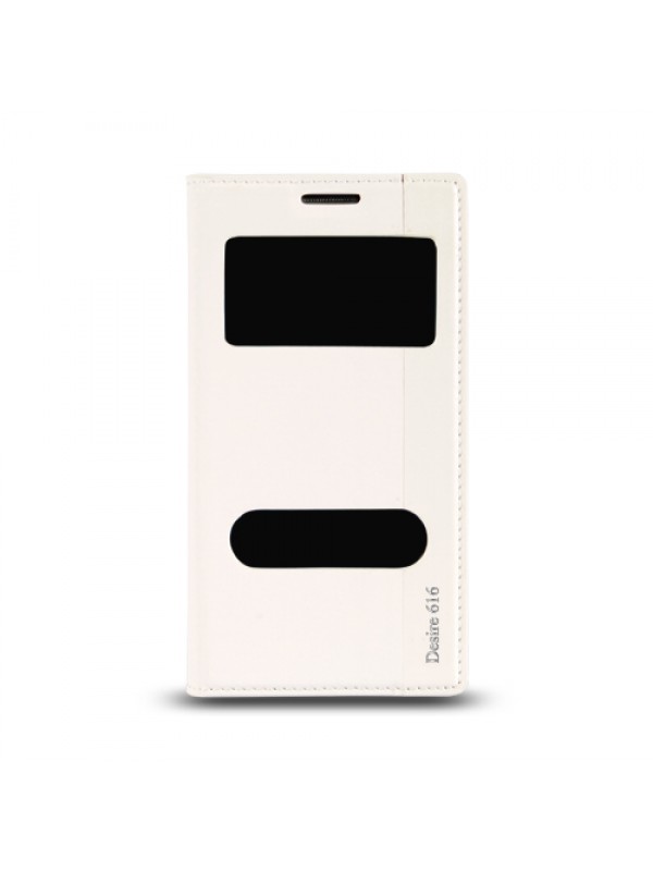 HTC Desire 616 Gizli Mıknatıslı Pencereli Magnum Kılıf Beyaz…