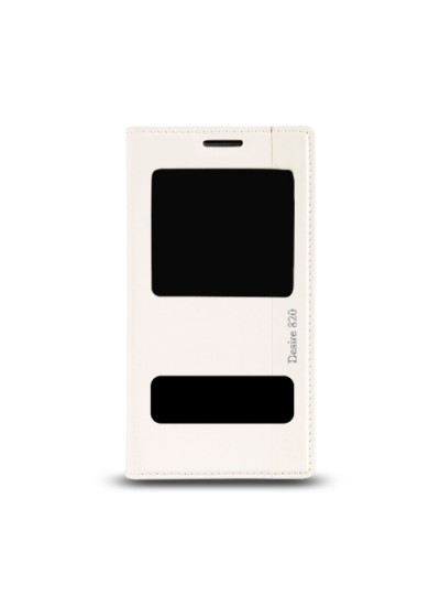 HTC Desire 820 Dikişli ve Gizli Mıknatıslı Pencereli Magnum Kılıf Beya