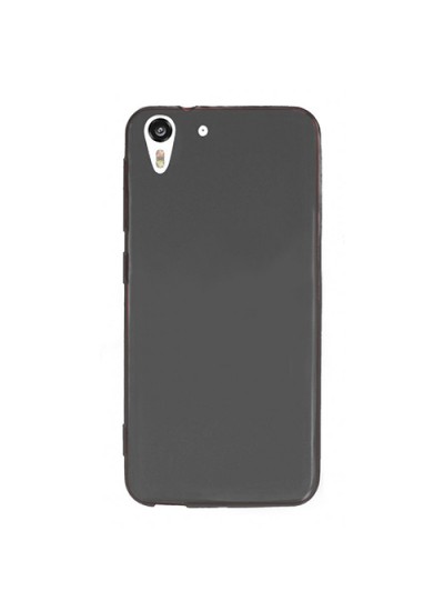 HTC Desire EYE Kılıf Soft Silikon Şeffaf-Siyah Arka Kapak