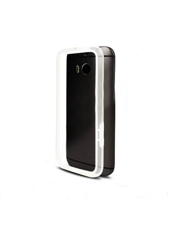 HTC One M8 Bumper Çerçeve Kılıf Beyaz…