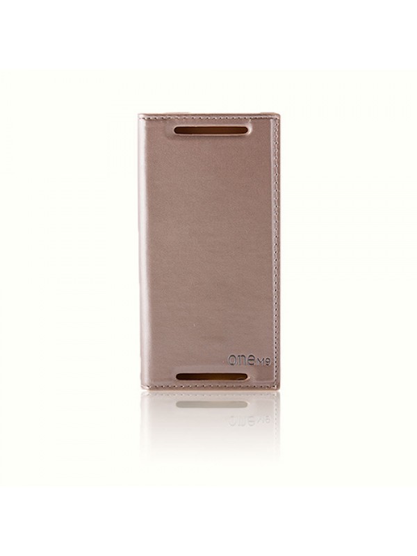 HTC One M9 Gizli Mıknatıslı Premium Magnum Kılıf Gold…