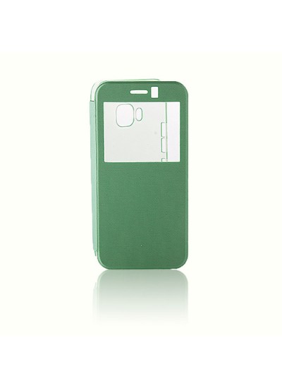 HTC One M9 Yan Kapaklı TPU Kılıf Yeşil