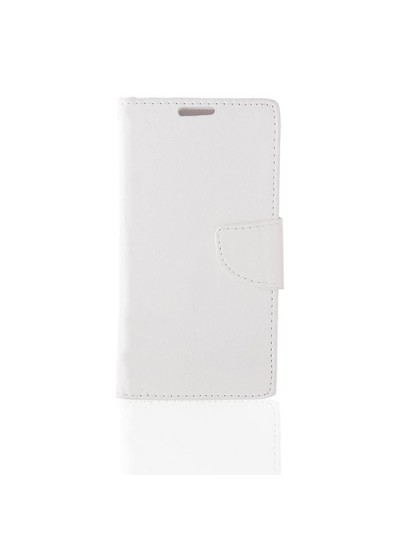 Huawei Ascend G700 Cüzdanlı ve Standlı Mercury Kılıf Beyaz