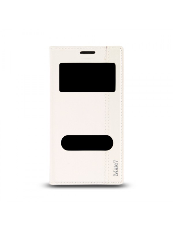 Huawei Ascend Mate 7 Gizli Mıknatıslı Pencereli Magnum Kılıf Beyaz…