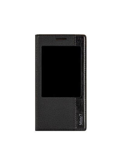 Huawei Ascend Mate 7 Gizli Mıknatıslı Pencereli Magnum Kılıf Siyah