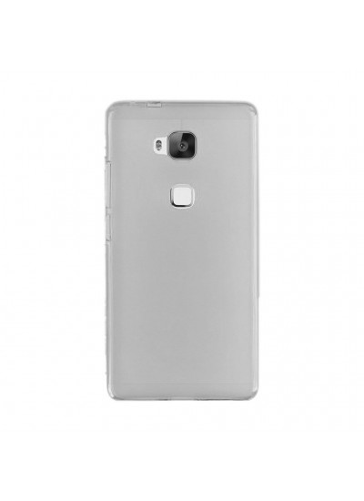 Huawei GR5 Kılıf Soft Silikon Şeffaf-Siyah Arka Kapak