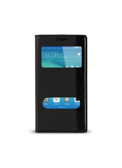 Huawei GT3 Gizli Mıknatıslı Pencereli Magnum Kılıf Siyah