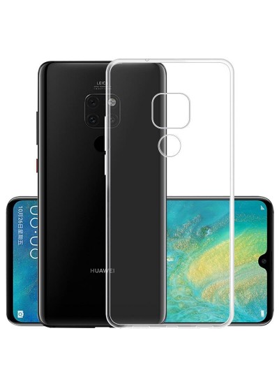 Huawei Mate 20 Kılıf Soft Silikon Şeffaf Arka Kapak