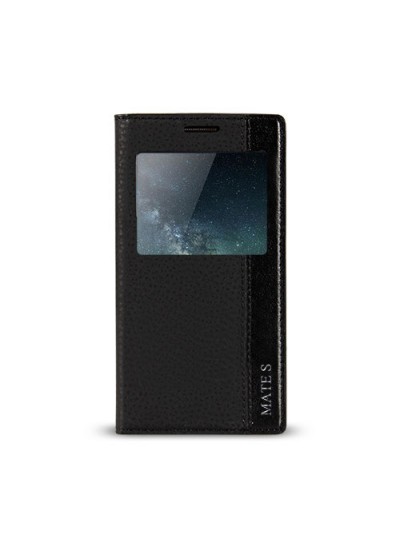 Huawei Mate S Gizli Mıknatıslı Pencereli Magnum Kılıf Siyah