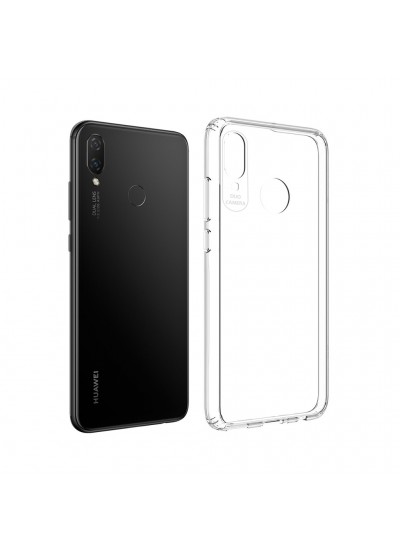 Huawei P Smart 2019 Kılıf Köşe Korumalı Şeffaf Silikon Kapak