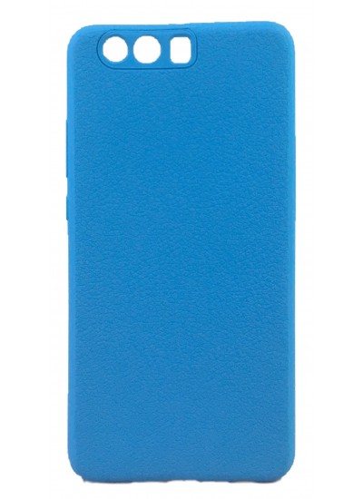 Huawei P10 PLUS Premium Rind Silikon Arka Kapak Mavi
