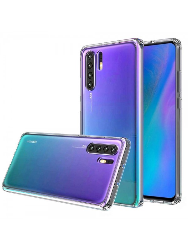 Huawei P30 Pro Kılıf FitCase Toz Koruma Tıpalı Şeffaf Arka Kapak