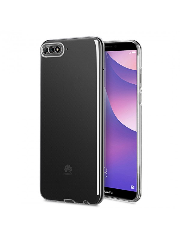 Huawei Y6 2018 Kılıf FitCase Toz Koruma Tıpalı Şeffaf Arka Kapak