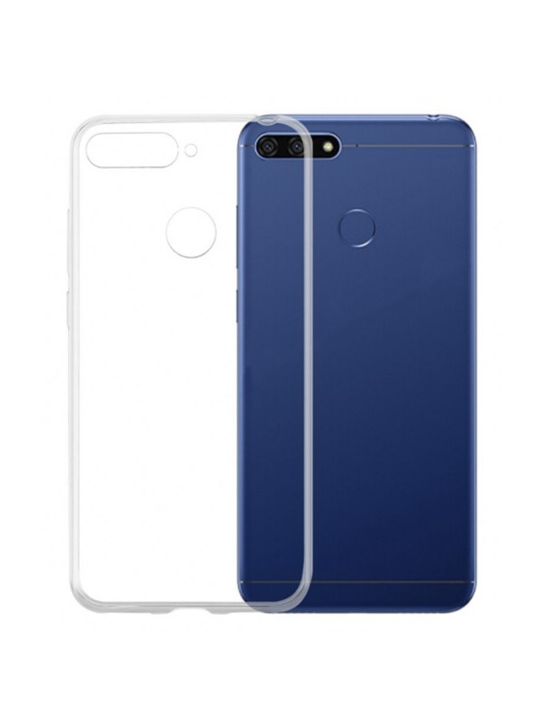 Huawei Y6 2018 Kılıf Soft Silikon Şeffaf Arka Kapak