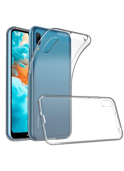 Huawei Y6 2019 Kılıf Soft Silikon Şeffaf Arka Kapak