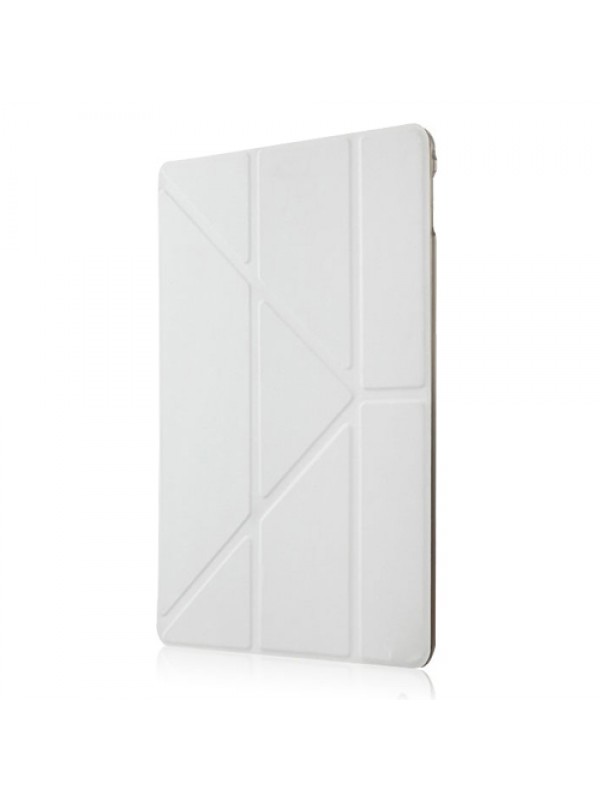 iPad Air 2 Üçgen Çizgili Standlı Kılıf Beyaz…