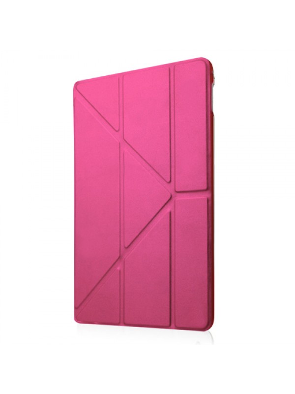 iPad Air 2 Üçgen Çizgili Standlı Kılıf Pembe…
